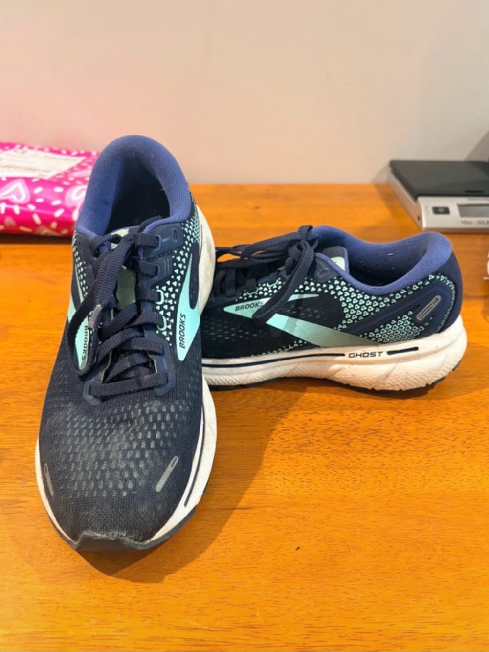 Brooks Women's Navy with Aqua Running Sneakers